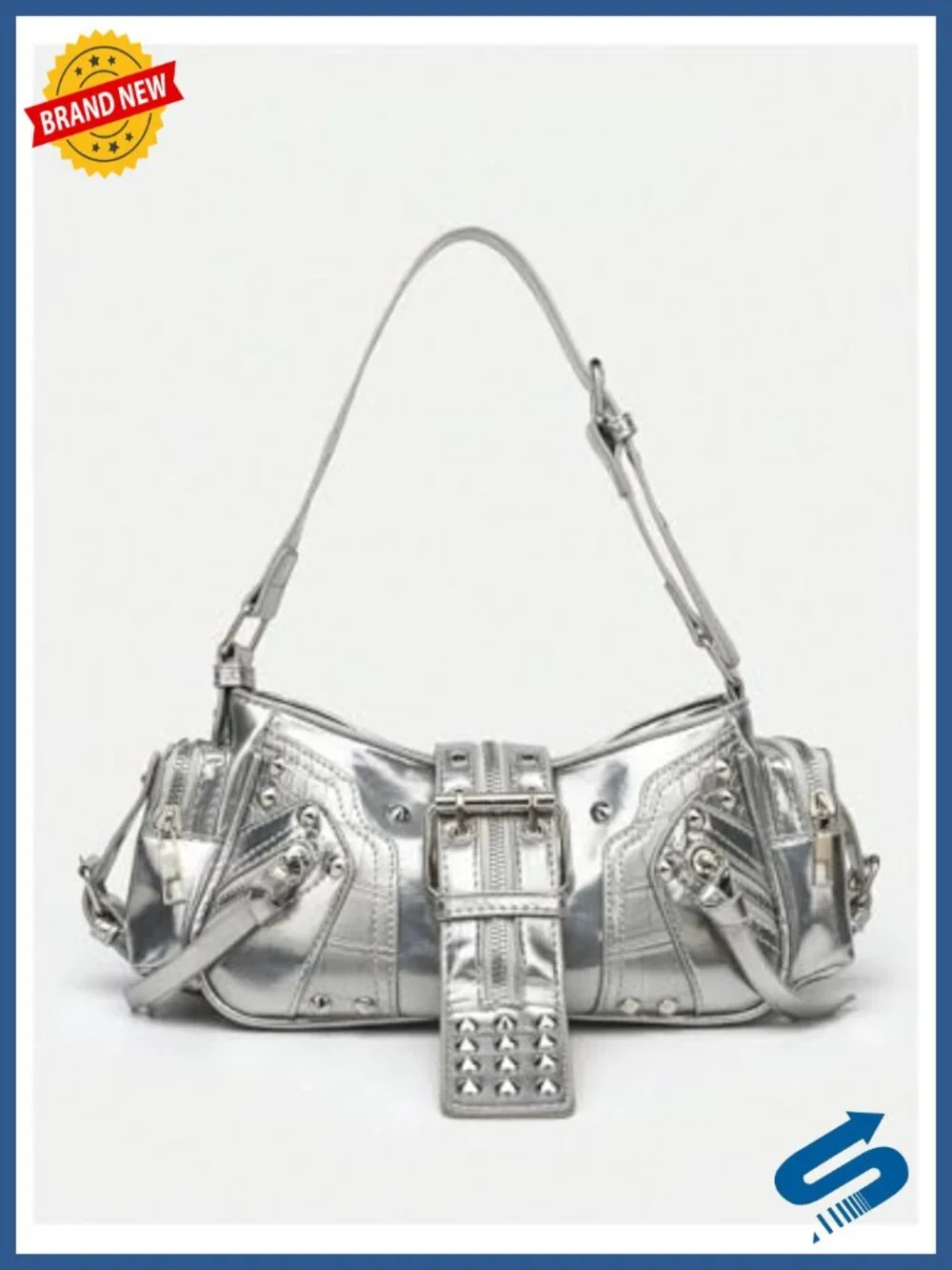 N/A studded faux